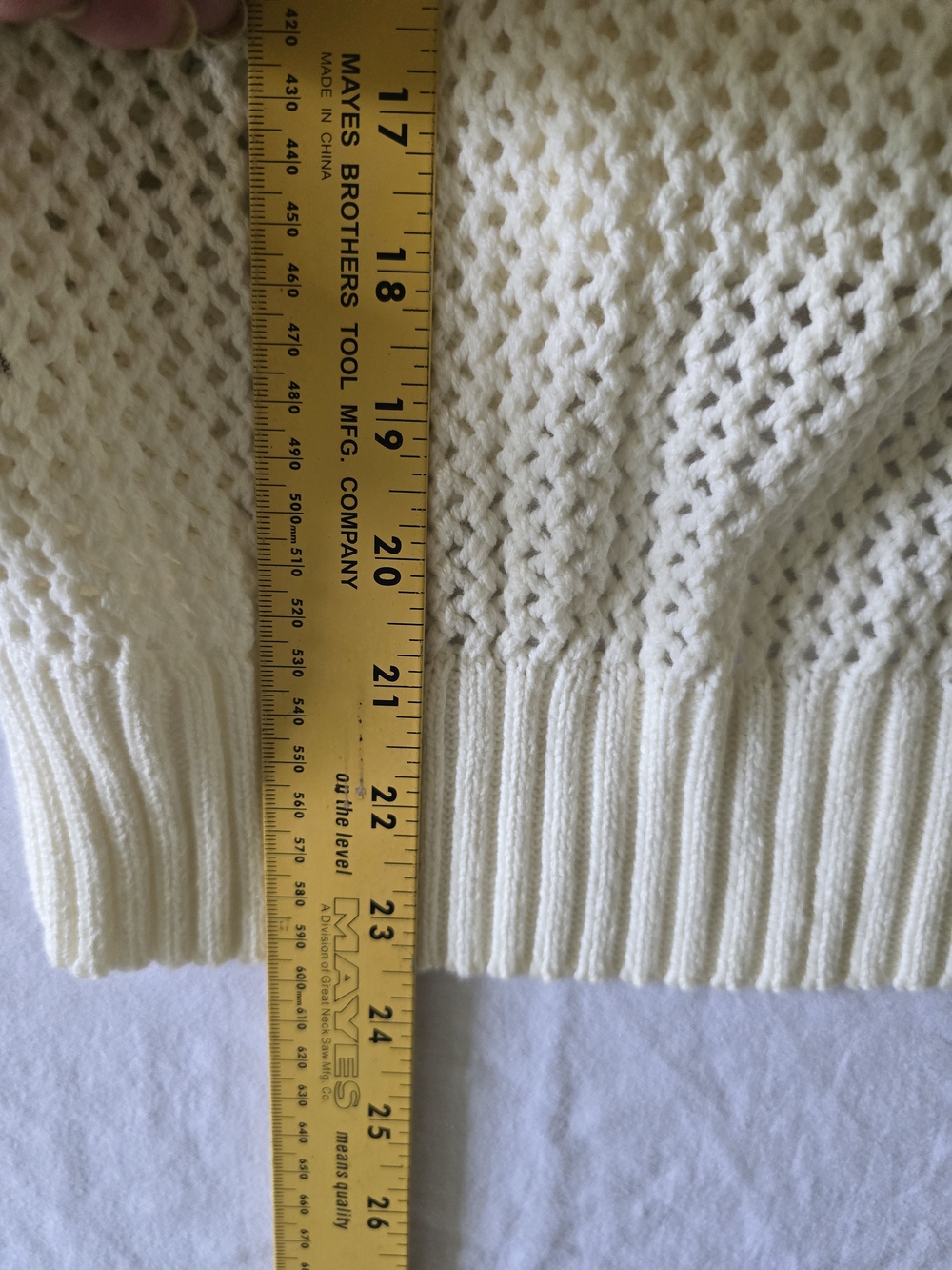 Maurices Cream Knit Sweater with American Flag - Picture 7 of 7